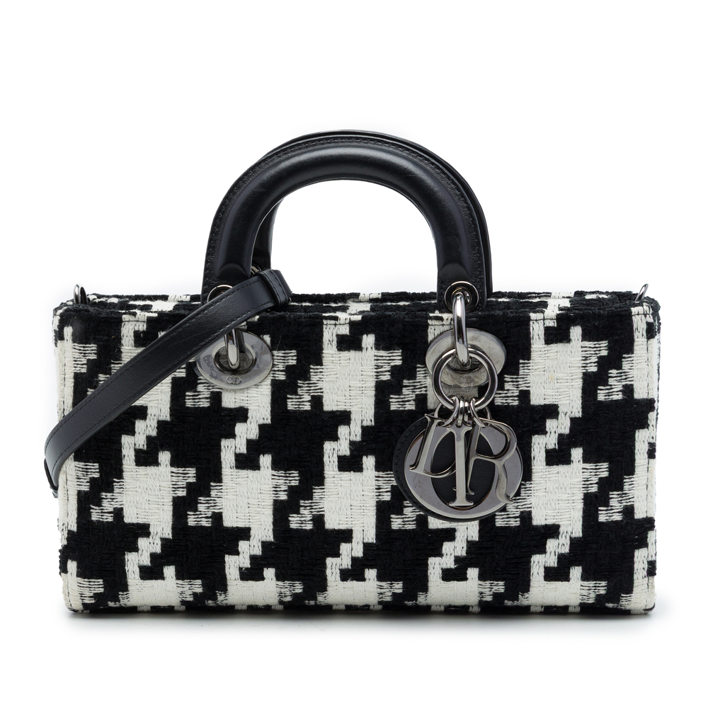 Pre-Loved Dior Medium Canvas Macro Houndstooth Lady D Joy